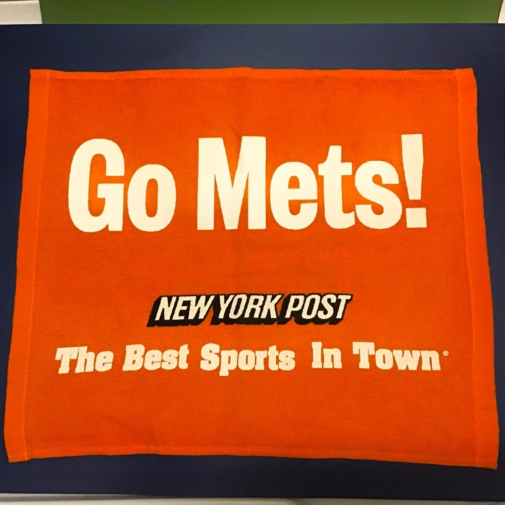 New York Mets Rally Towel 2015 Playoff Post Season Baseball Collector Souvenir